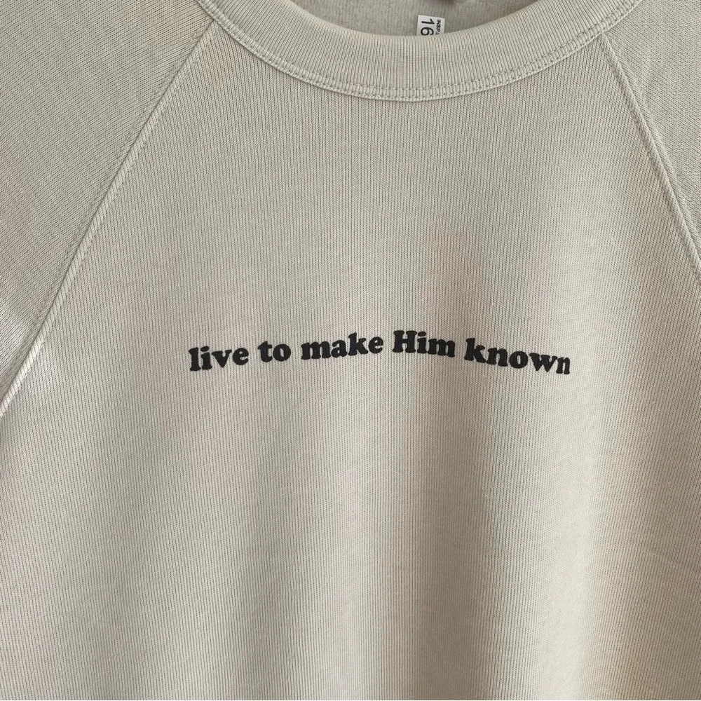 Bella + Canvas Fleece Collection LIVE TO MAKE HIM KNOWN Crewneck Sweatshirt - Picture 2 of 5